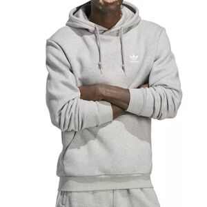 Adidas Originals Men's Adicolor Essentials Trefoil Hoodie Size M Heather Gray